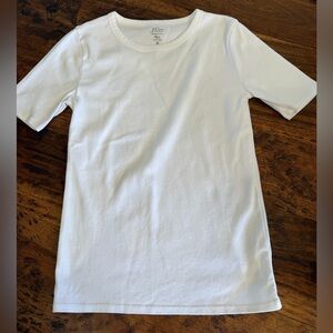 J.Crew Perfect Fit Short Sleeve Tee – White – Women’s Medium